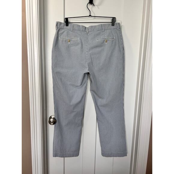 VTG Polo by Ralph Lauren Striped Seersucker Suffield Chino Pants 36x30 - Picture 7 of 11